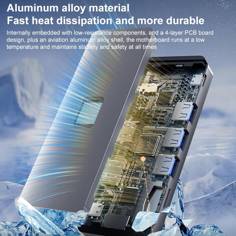 11-In-1 Type-C Docking Station With Usb Pd Sd / Tf Rj45 Vga Hdtv 3.5Mm