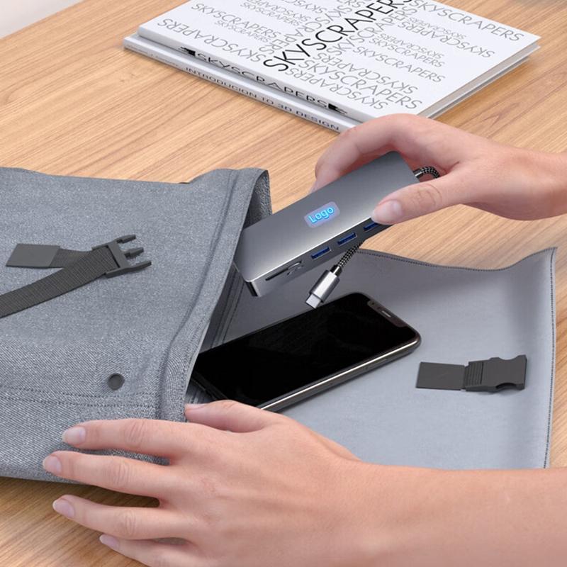 11-In-1 Type-C Docking Station With Usb Pd Sd / Tf Rj45 Vga Hdtv 3.5Mm