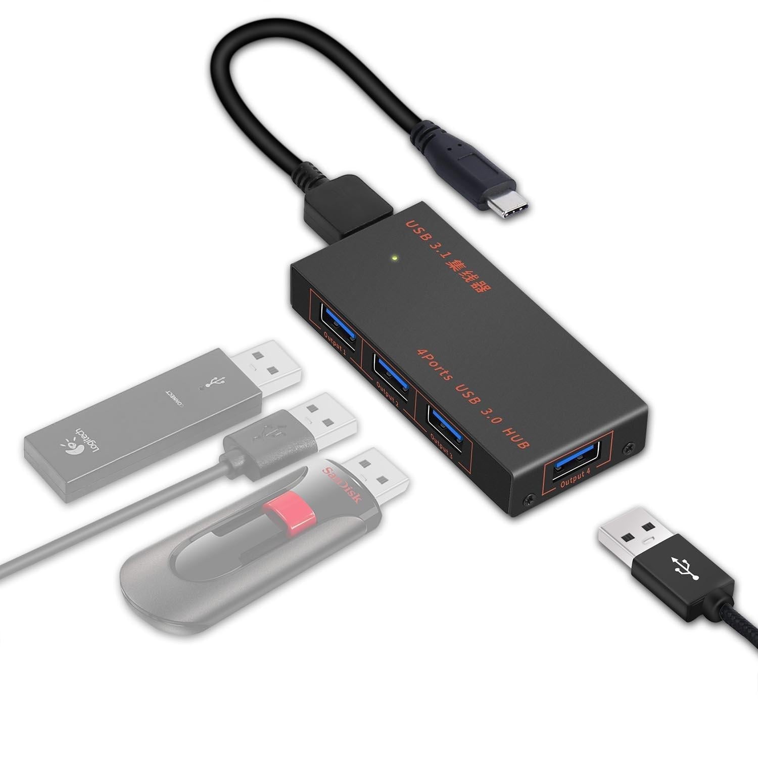 4-In-1 Usb 3.0 Multi-Function Hub Converter