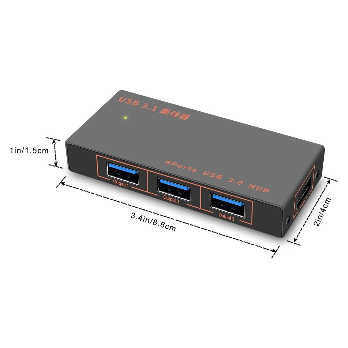 4-In-1 Usb 3.0 Multi-Function Hub Converter
