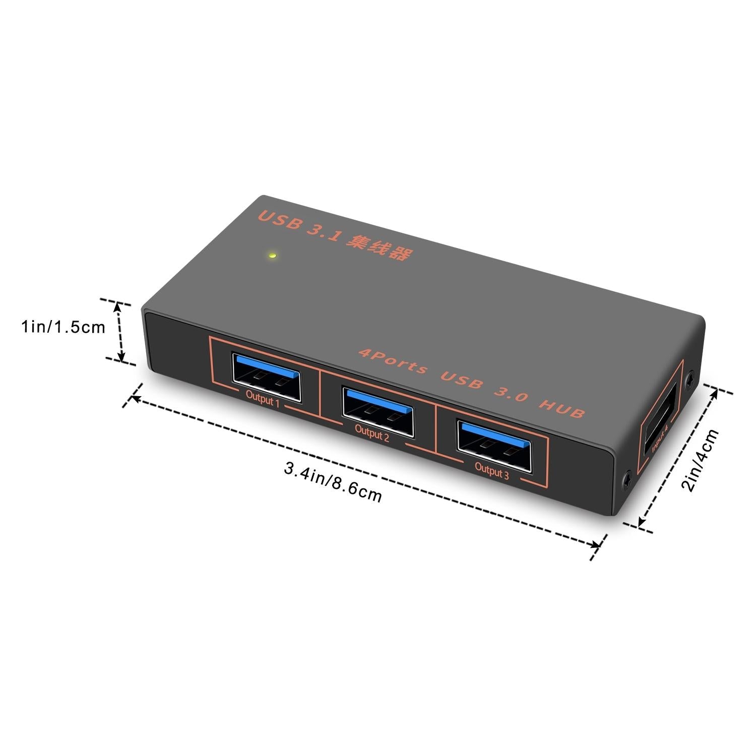 4-In-1 Usb 3.0 Multi-Function Hub Converter