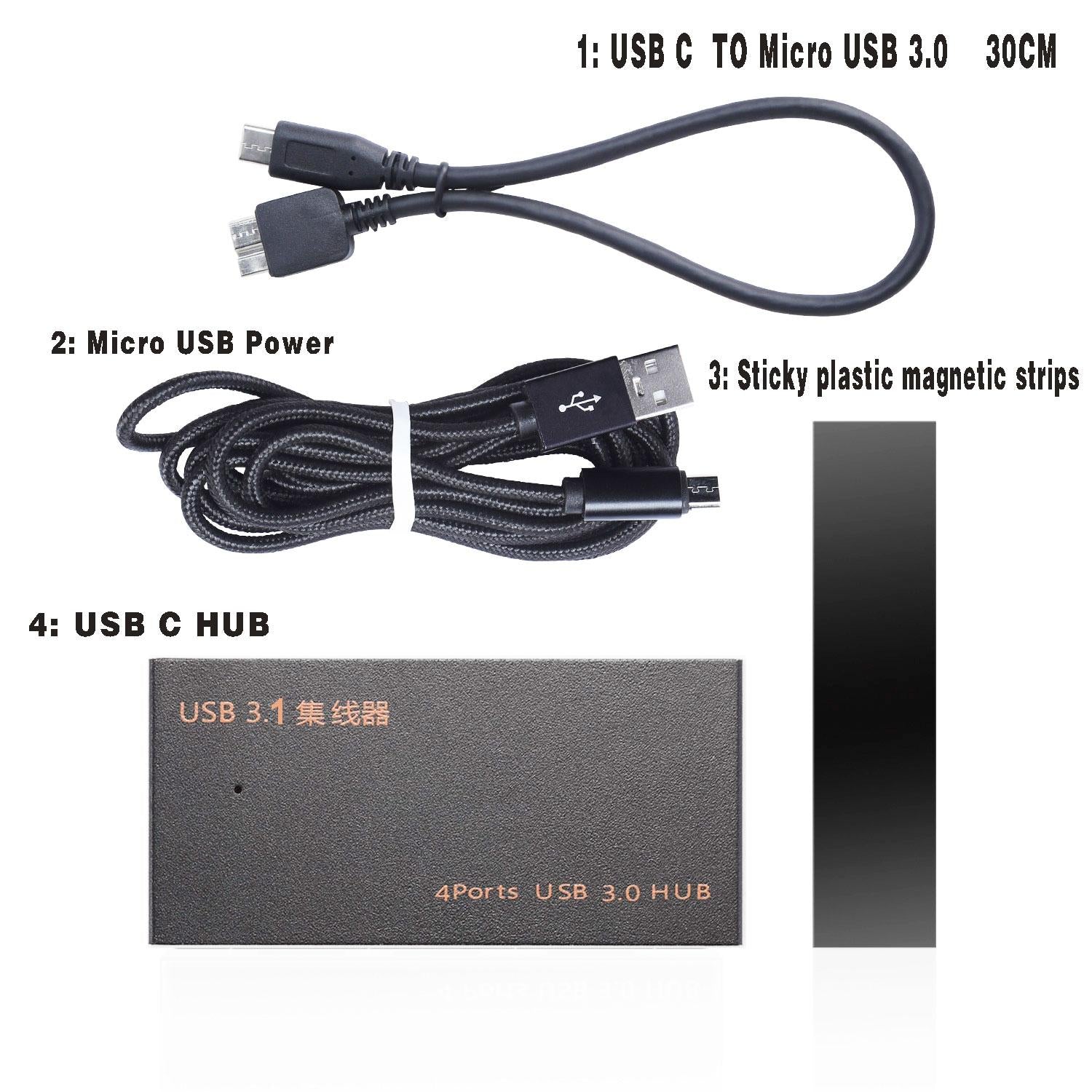 4-In-1 Usb 3.0 Multi-Function Hub Converter