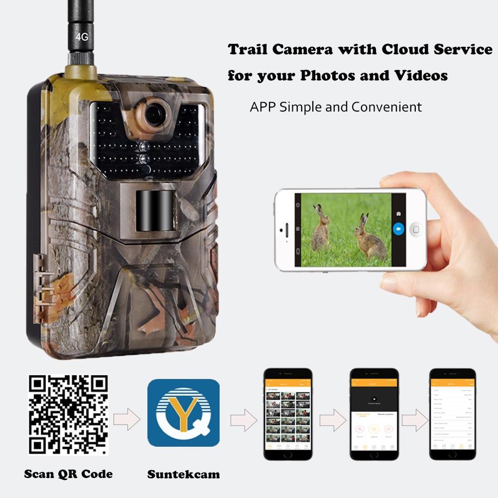 36mp 4k 4g Hunting Camera with App Control for Remote Viewing