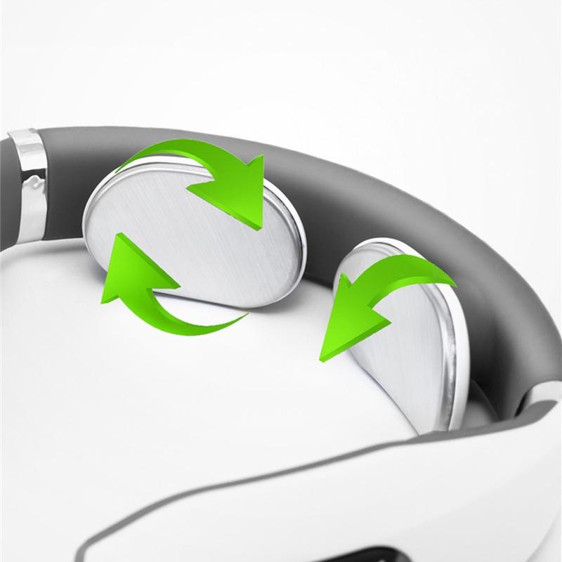Intelligent Neck Massager Electromagnetic Vibration White