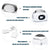 Intelligent Neck Massager Electromagnetic Vibration White