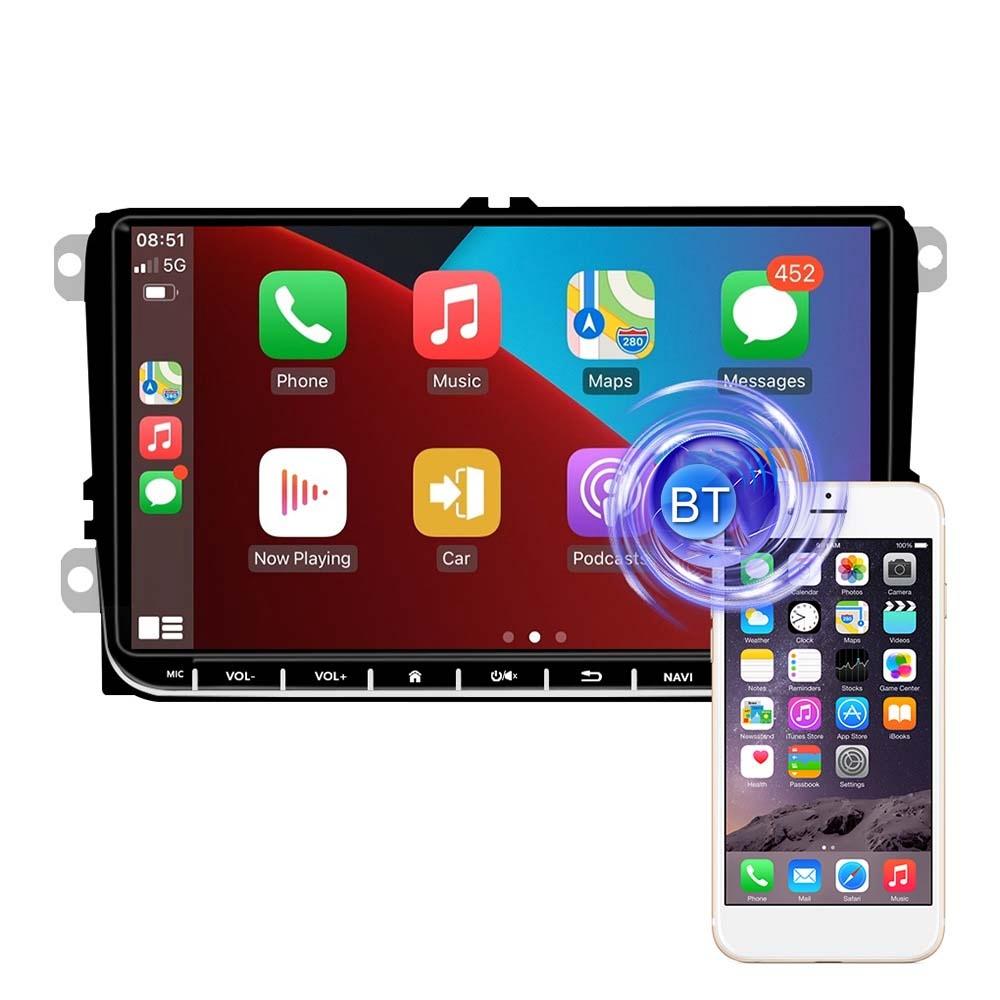 9 Inch Carplay Android10.0 Navigator For Volkswagen - 1 + 16G Central Control Screen