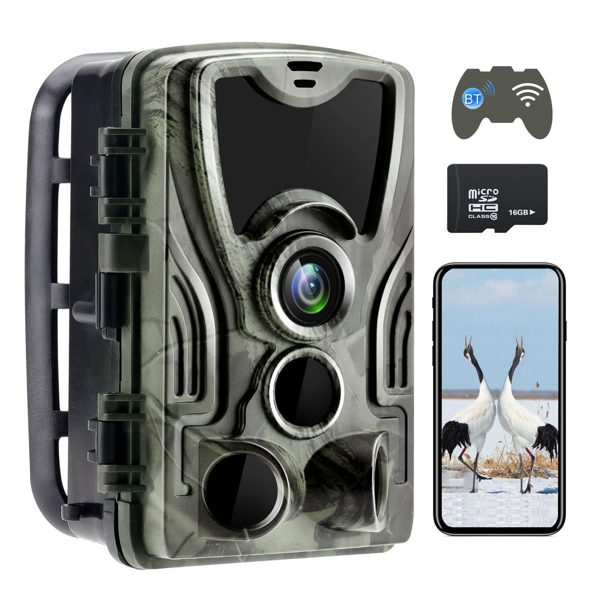 Outdoor Hunting Camera with Wifi & Remote Control - View Photos / Video Anytime