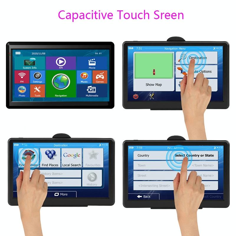 7 Inch Car Gps Navigator 8G + 128M - Europe Map Fm Tf Card