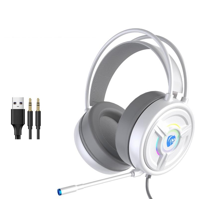 Psh-200 Wired Gaming Headset With Mic White