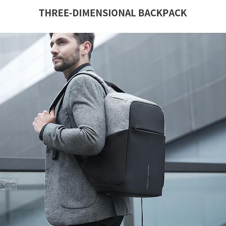 15-Inch Multifunction Usb Charging Laptop Backpack For Men