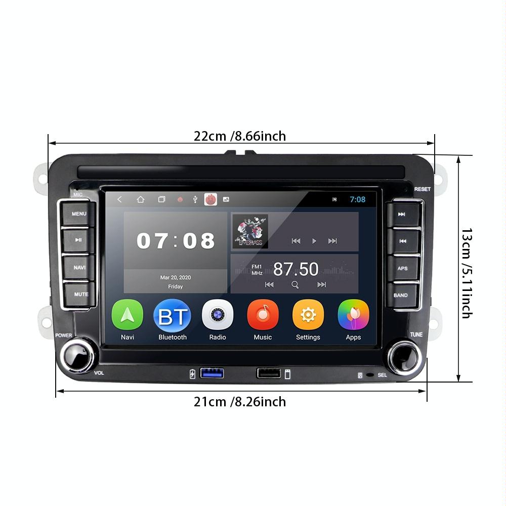 7 Inch Android 10.0 Car Multimedia Player Navigation Bluetooth Reversing Integrated - 1 + 16G