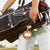 Double-sided Leather Golf Spike Insert Bag - Outdoor Waist Hanging Storage - Double-Sided Black