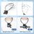 Magnetic Halter Bracket for Action Cameras - Compatible with Gopro Hero11 / Hero9 / Dji Action 3 Standard - Te Hnb 001