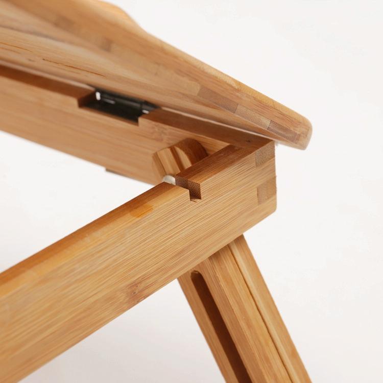 Foldable Laptop Desk for Bed - Lazy Computer Table with Card Slot