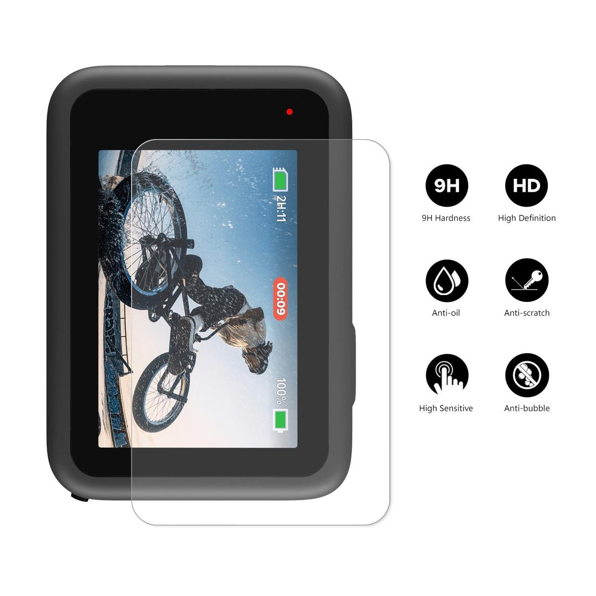 Hat Prince 3-in-1 Tempered Glass Screen Protector for Gopro Hero 10 - 0.2mm