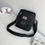 Compact Black Oxford Shoulder Crossbody Backpack With Single Strap For Men - Black Large