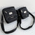 Compact Black Oxford Shoulder Crossbody Backpack With Single Strap For Men - Black Large