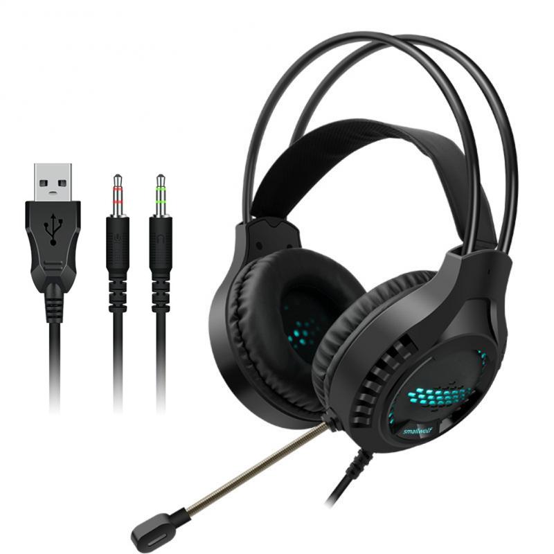 Luminous Wired Gaming Headset For Desktop 3.5Mm Double Plug