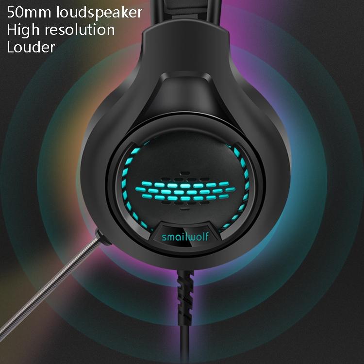 Luminous Wired Gaming Headset For Desktop 3.5Mm Double Plug