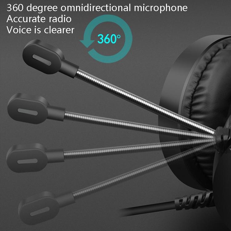 Luminous Wired Gaming Headset For Desktop 3.5Mm Double Plug