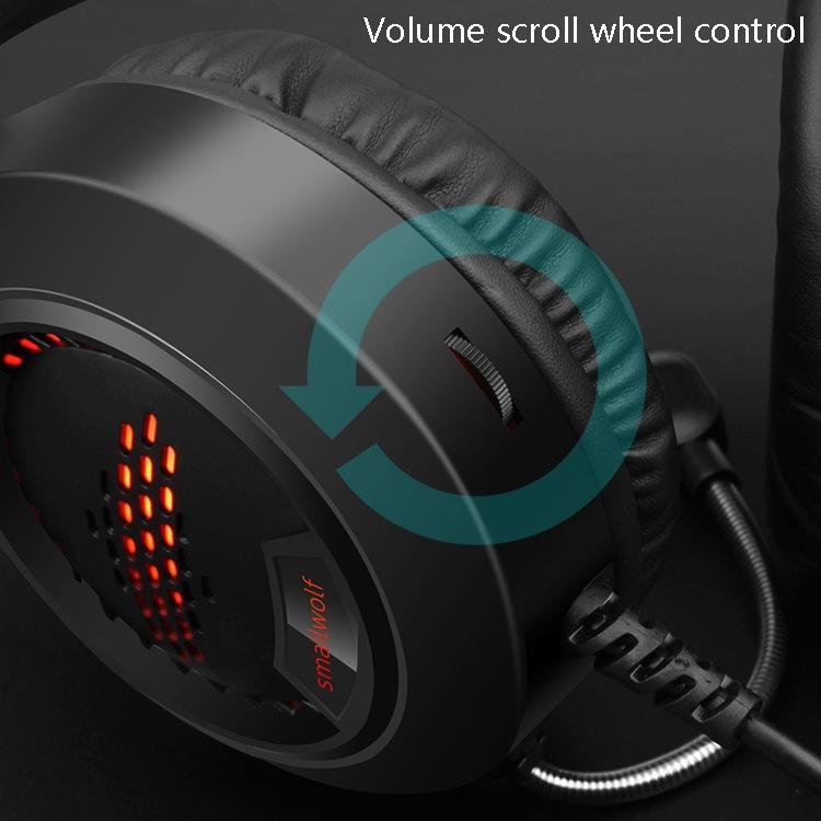 Luminous Wired Gaming Headset For Desktop 3.5Mm Double Plug