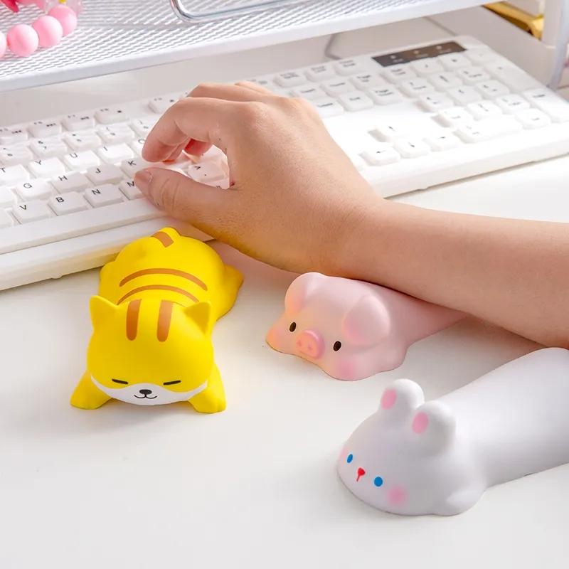 Memory Foam Mouse Pad With Cute Pattern For Comfortable Wrist Support - Cat
