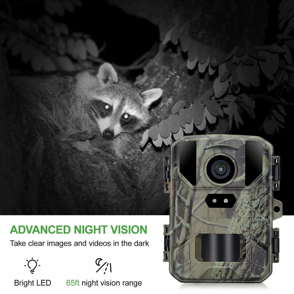 50mp / 4k Mini Wildlife Hunting Camera with Night Vision