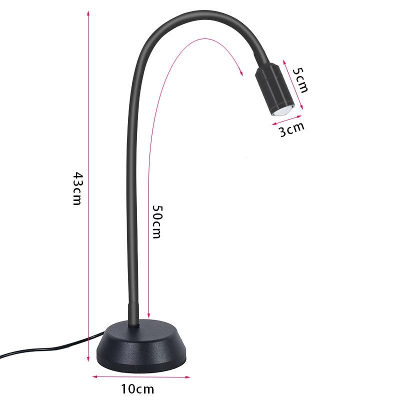 Adjustable Led Jewelry Table Lamp for Wenwan Diamond Jadeite Jade - Single Head