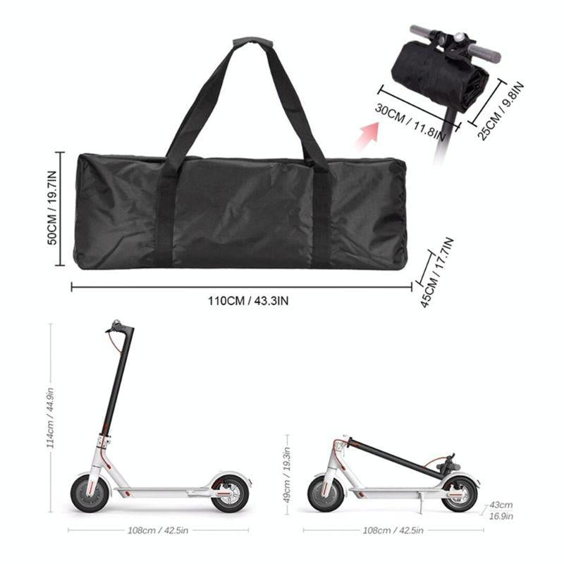 Waterproof Zipper Bag for Xiaomi M365 Electric Scooter - Foldable