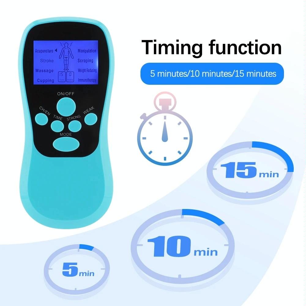 Blue Low Frequency Pulse Meridian Massage Instrument - White Standard