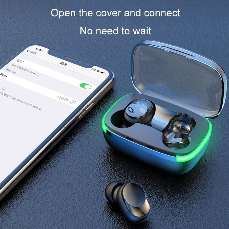Wireless In-ear Gaming Headphones with Breathing Light - Y60 Tws5.1