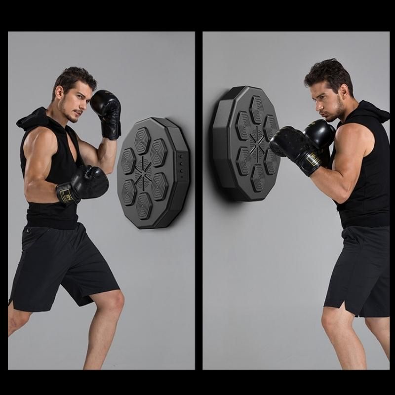 Smart Wall-Mounted Boxing Trainer With Adult Gloves - With Children Gloves