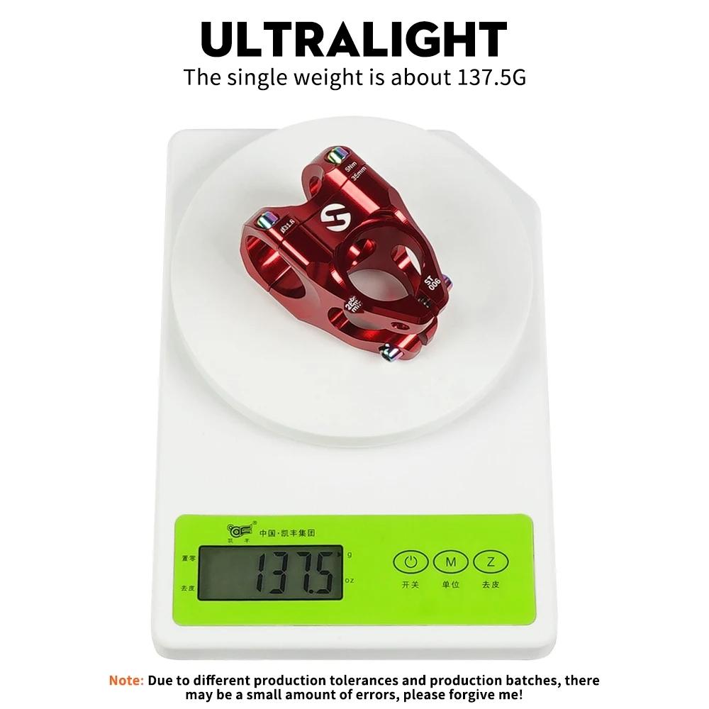 35Mm Colourful Alloy Stem For Bike Modification - Orange