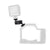 Universal Dual Ballhead Cold Shoe Mount for Action Cameras