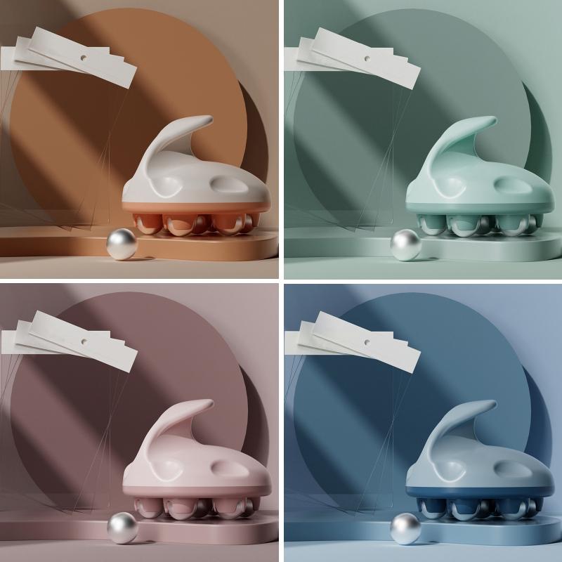 Orange Abdominal Ball Meridian Massager Calf Muscle Relaxation Steel Ball Opp