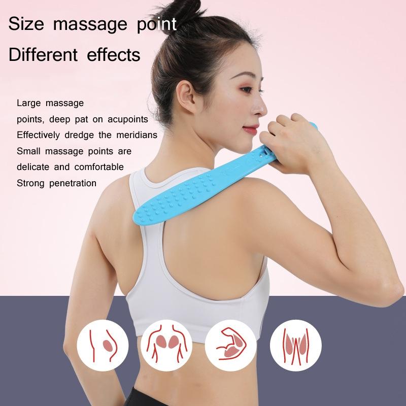 Silicone Health Meridian Massage Fitness Massager Random Colour 27Cm