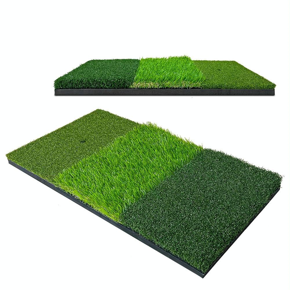 Indoor Golf Practice Pad - 3-in-1 Swing Mat for Hitting and Chipping - 30X60Cm