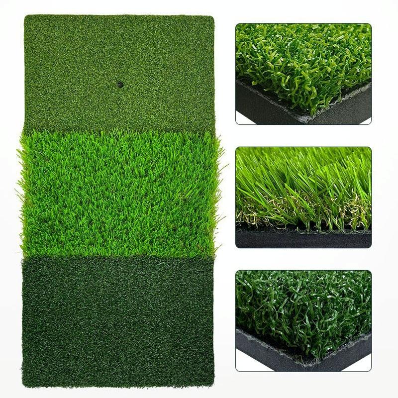 Indoor Golf Practice Pad - 3-in-1 Swing Mat for Hitting and Chipping - 30X60Cm