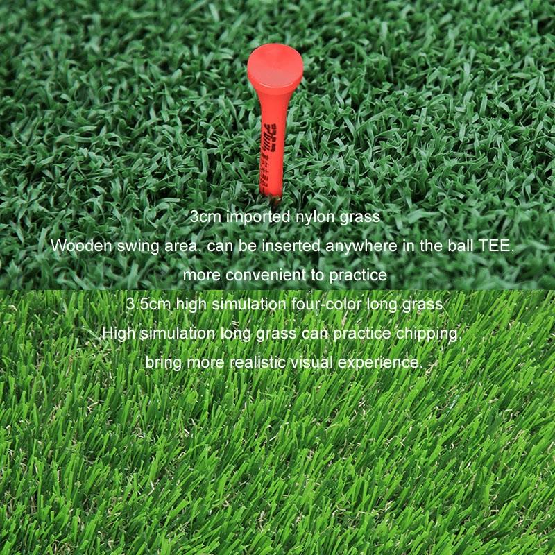 Indoor Golf Practice Pad - 3-in-1 Swing Mat for Hitting and Chipping - 30X60Cm