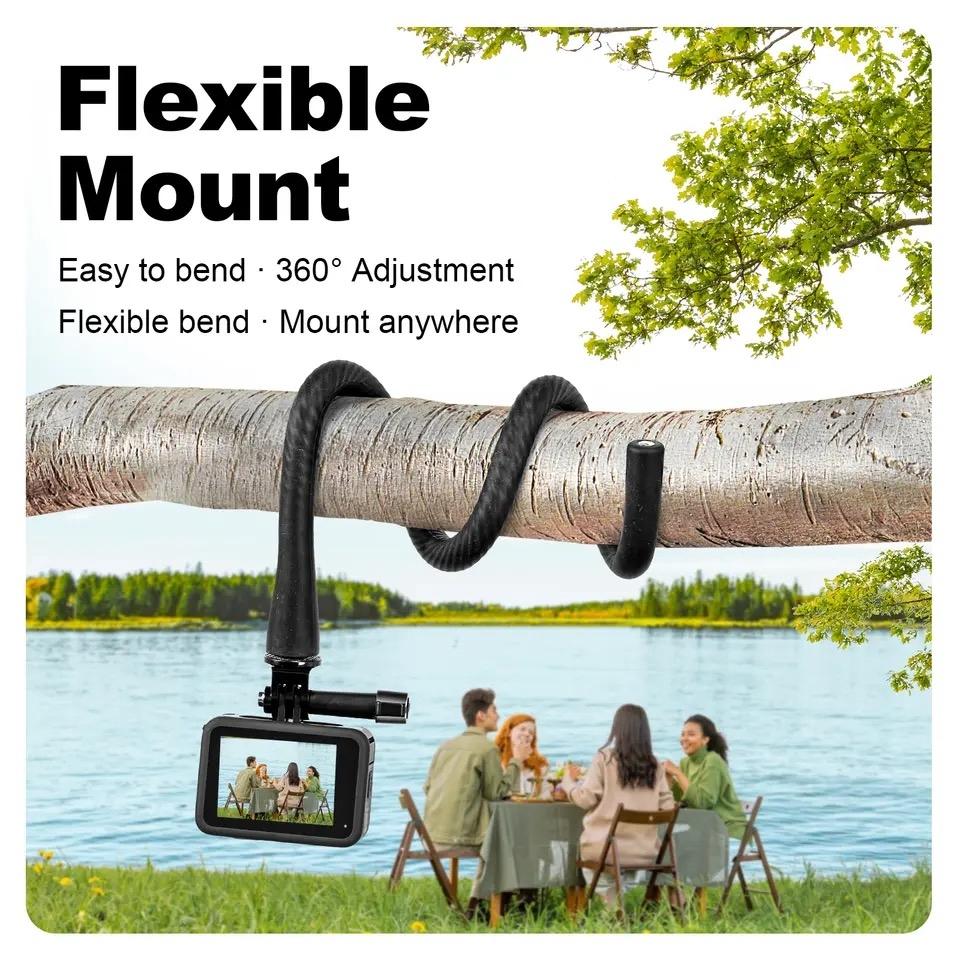 Versatile Octopus Tripod for Action Camera and Phone - Flexible Mount - Only Bracket