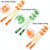 2-Wheel Manual Back Massager Yellow