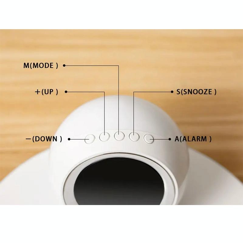 15W Rotatable Night Light Fast Charger Wheat - White