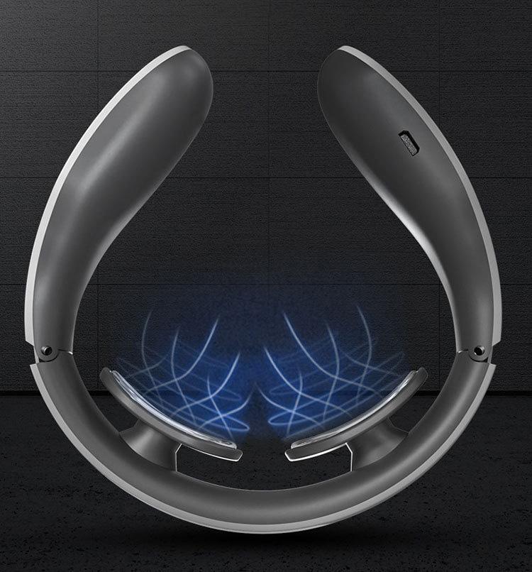 Portable Neck Massager With Heat Therapy Electromagnetic Pulse Technology