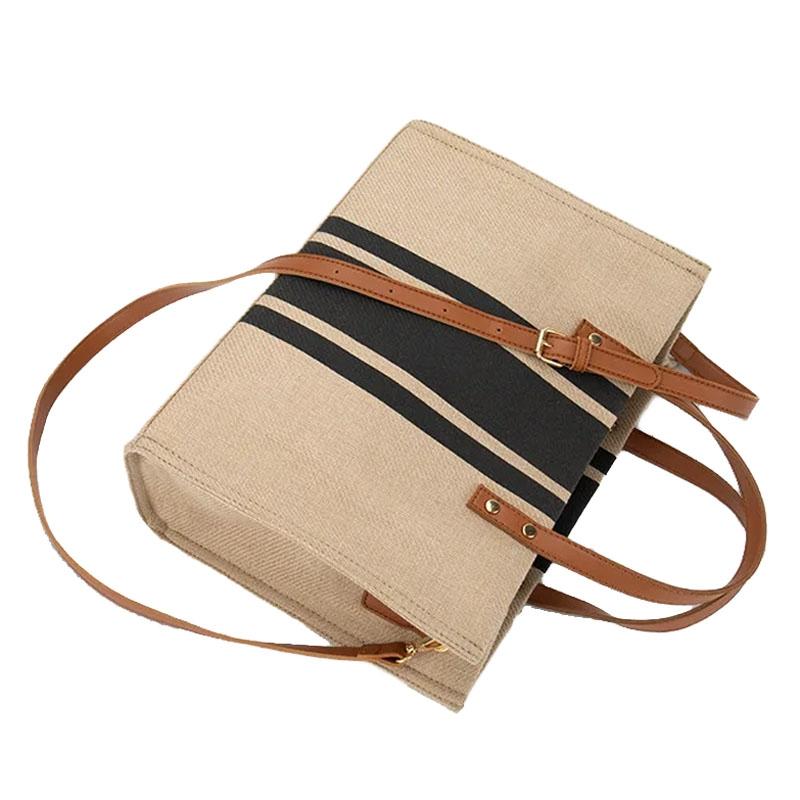 Large Canvas Crossbody Bag For Women Black - Black