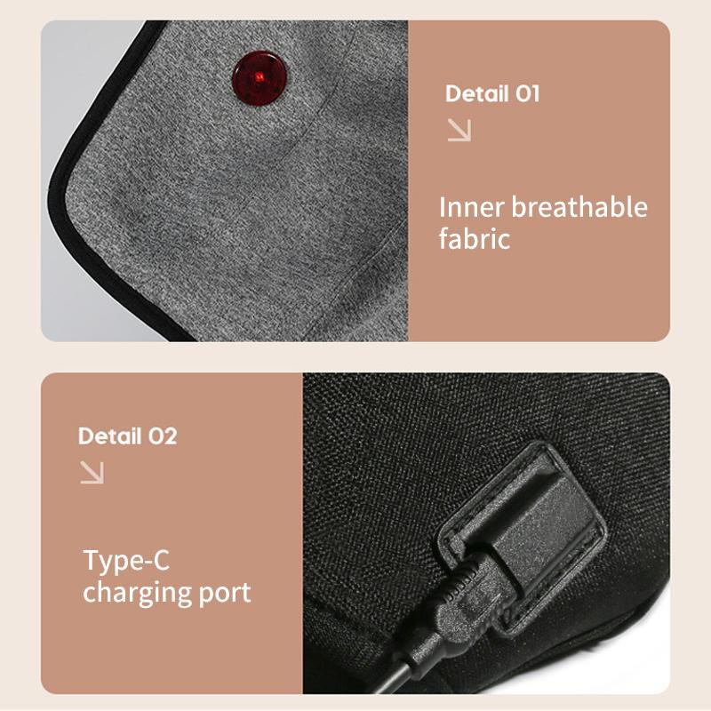 Rechargeable Heating Knee Massager Dual Joint Pad Wg-Jb-704 - Single