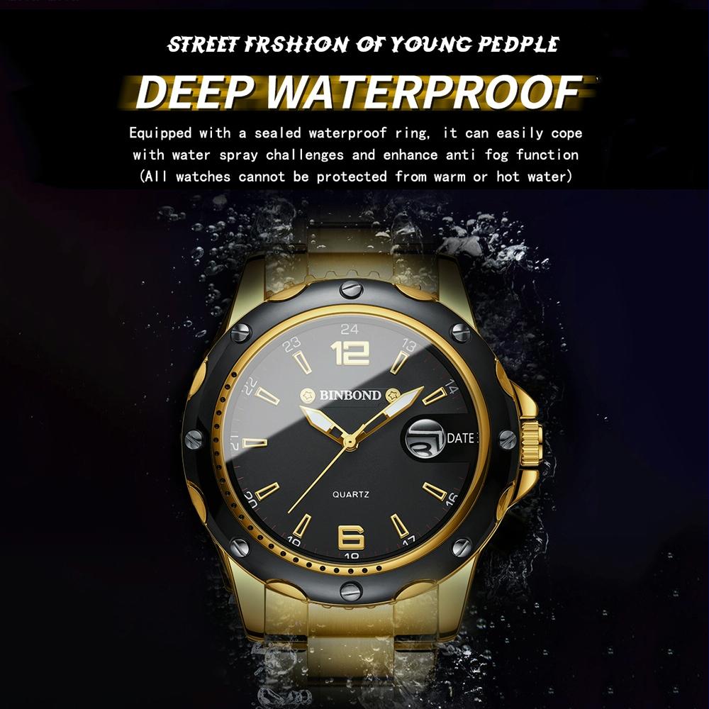 Waterproof Luminous Quartz Watch for Outdoor - White Steel-White