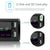 Touch Car Bluetooth Speakerphone With Mp3 Player Colourful Lights And Radio - Compatible With Double U Disk - A2818