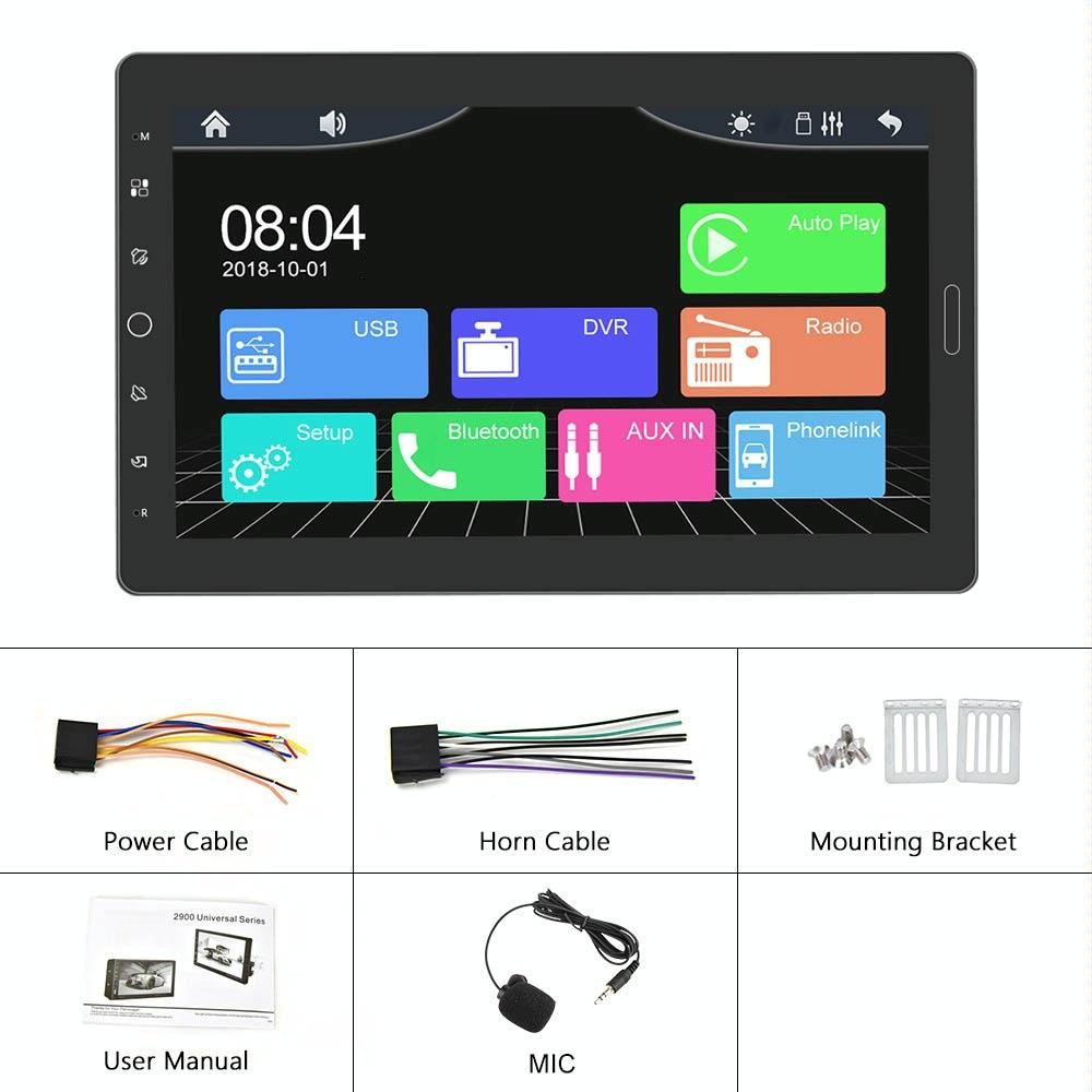 10.1 Inch Full Screen Touch Hd Mp5 Carplay Player - Wired