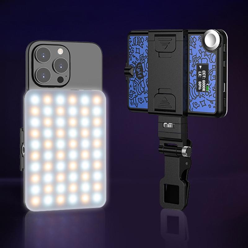 Rechargeable Clip Fill Light - 60 Leds 3 Light Modes Front & Back Clip a Type Blue - A Type Blue