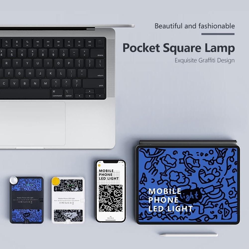 Rechargeable Clip Fill Light - 60 Leds 3 Light Modes Front & Back Clip a Type Blue - A Type Blue